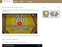 Tablet Screenshot of brewreview.com